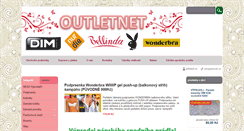 Desktop Screenshot of outletnet.cz